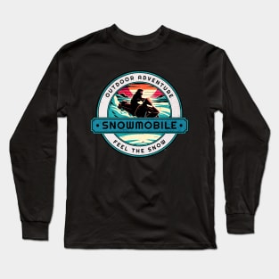 Snowmobile Outdoor Adventure Design Long Sleeve T-Shirt